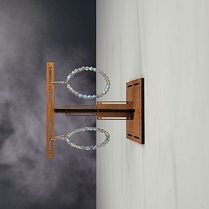 Hand beaded hoop earrings